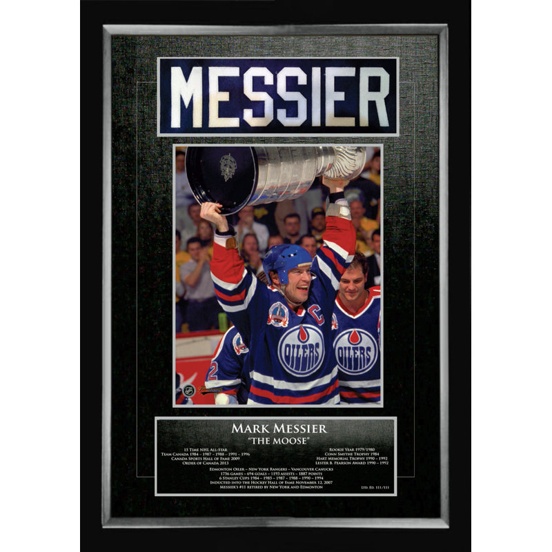 Autograph Authentic Mark Messier Career Collectible Namebar Picture
